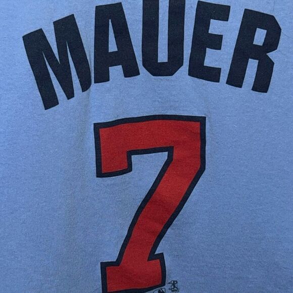 2014 Mn Twins Genuine Merchandise Joe Mauer #7 T Shirt Size XL X Large #121 - Picture 4 of 7
